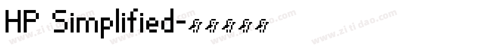 HP Simplified字体转换
